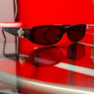 Moschino Vintage Crystal Sunglasses Rare